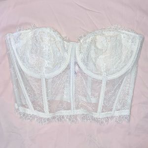 Victoria Secret Dream Angeles Unlined Strapless Bustier Size: 36D